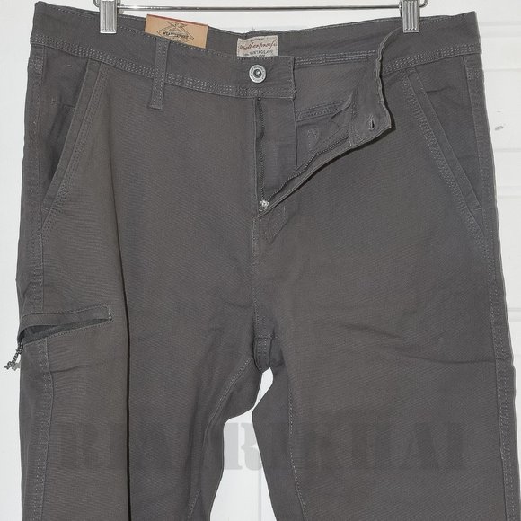 NWT Men’s Trevorland Flex Utility Pant Weatherproof Vintage  Gray - Picture 4 of 10